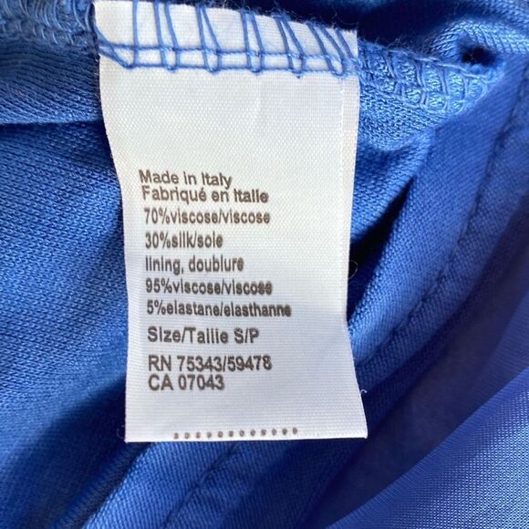 NEW ROSEMARINE SILK BLAND MADE IN ITALY SPAGHETTI STRIP LONG Dress SIZE S ROSEMA - Picture 7 of 8